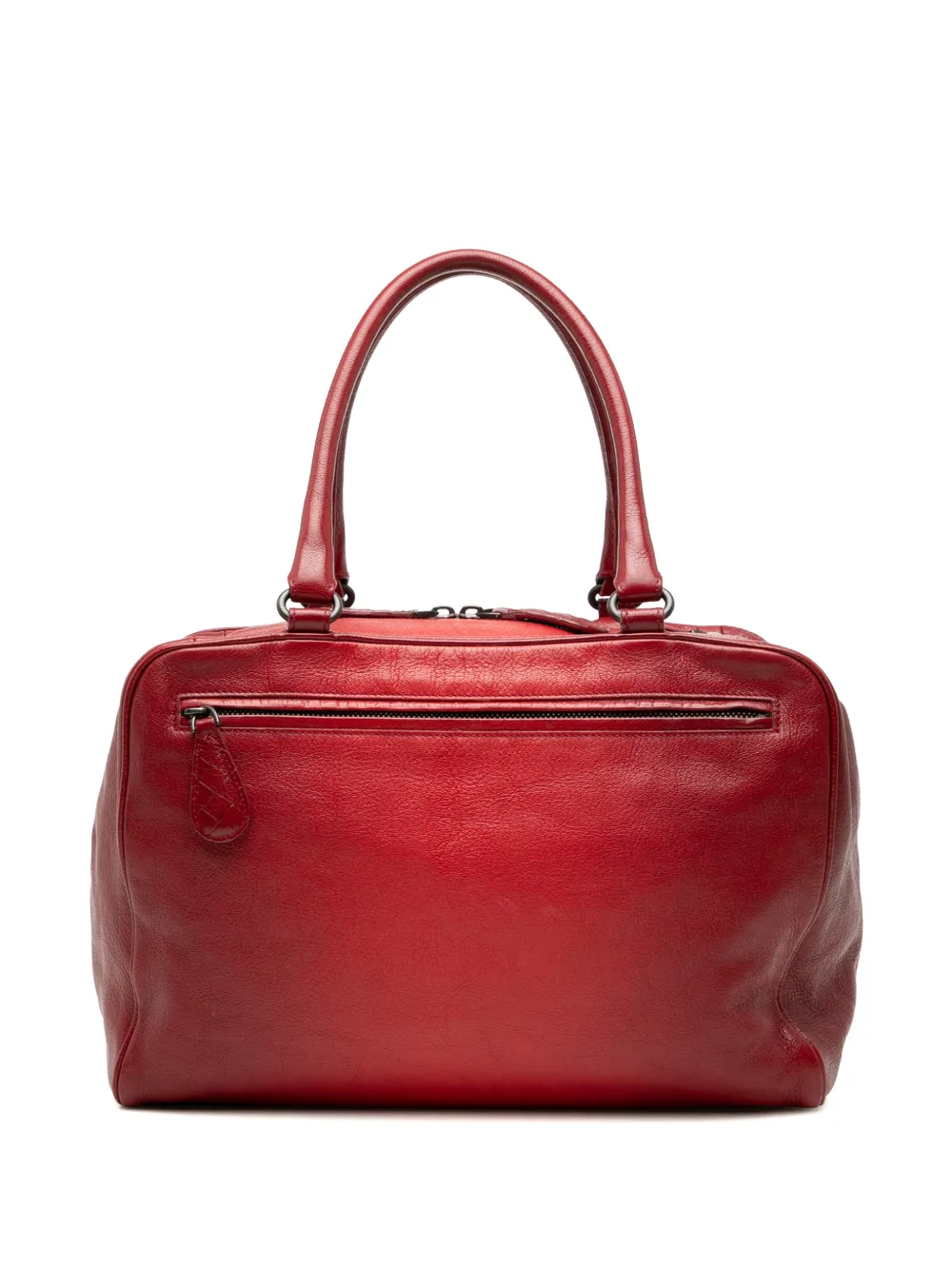 Bottega Veneta Pre-Owned 2012-2026 Medium Goatskin Madras Sfumato Brera handbag - Red