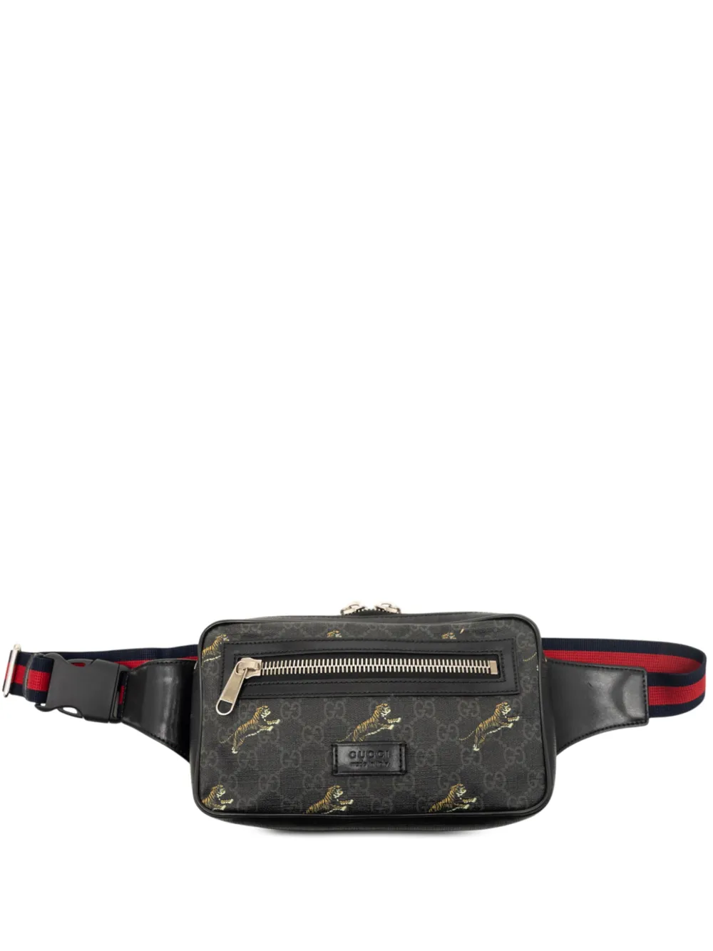 Gucci Pre-Owned 2000-2015 GG Supreme Web belt bag - Nero