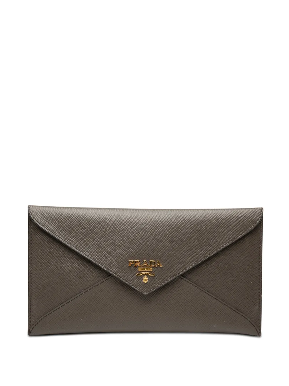 Prada Pre-Owned 2013-2026 Saffiano Envelope clutch bag - Grigio