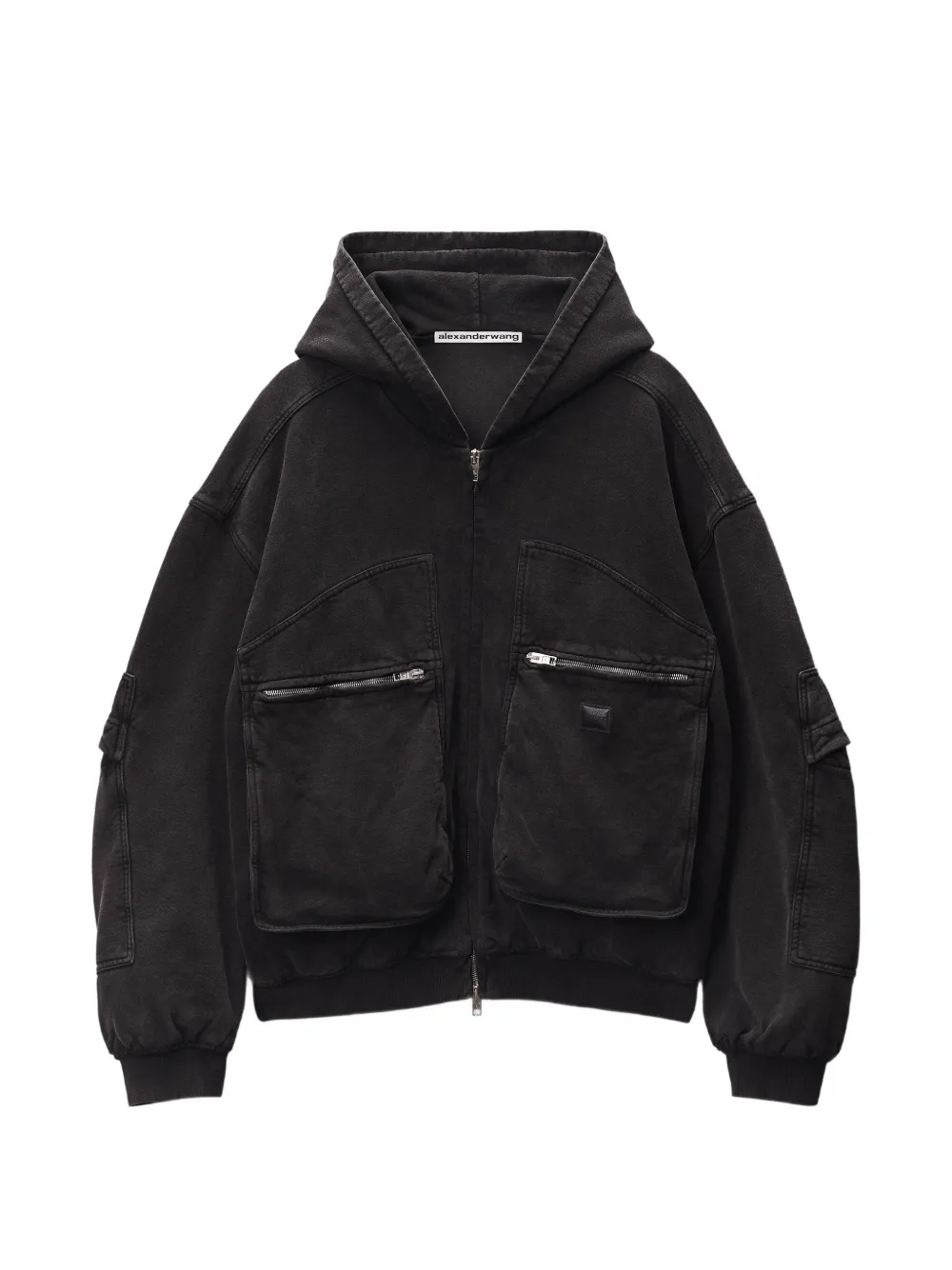 Alexander Wang oversized-fit cargo hoodie - Black
