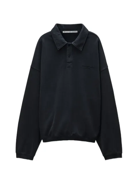 Alexander Wang polo-collar oversized sweater