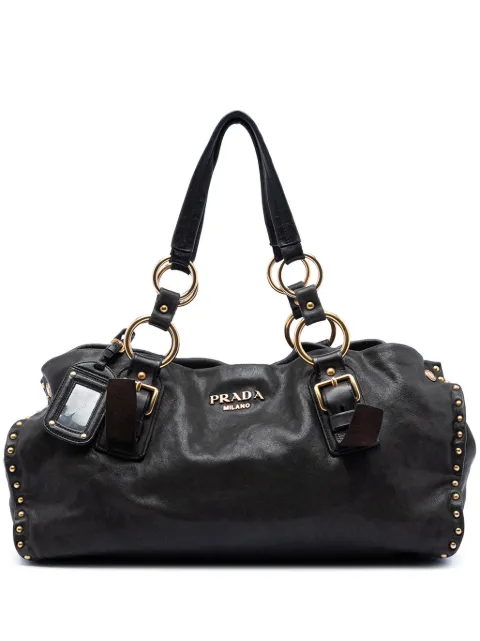 Prada Pre-Owned 2010-2025 Studded Nappa Aviator Shopping tote bag