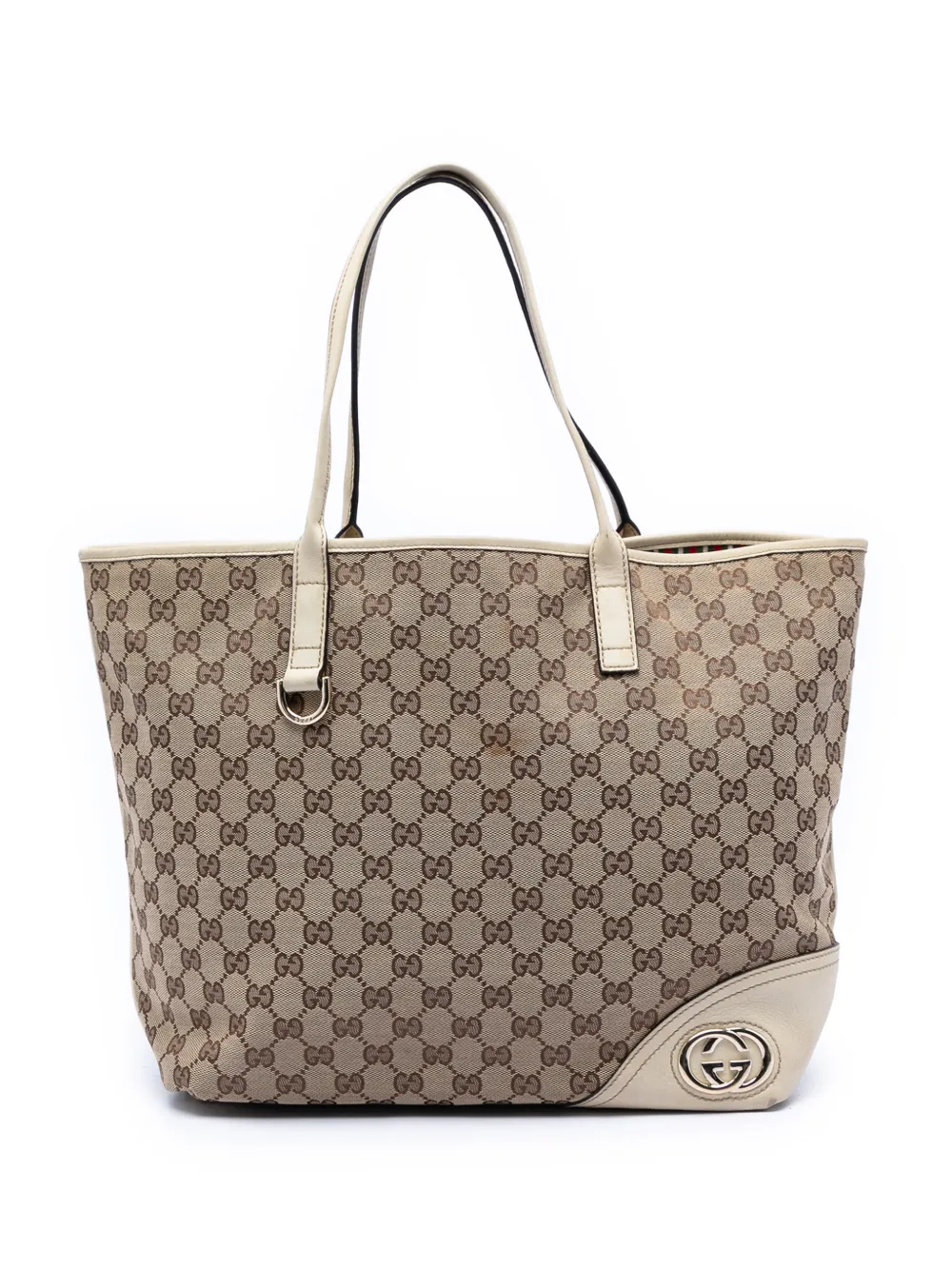 Gucci Pre-Owned 2000-2015 Large GG Canvas New Britt tote bag - Bianco
