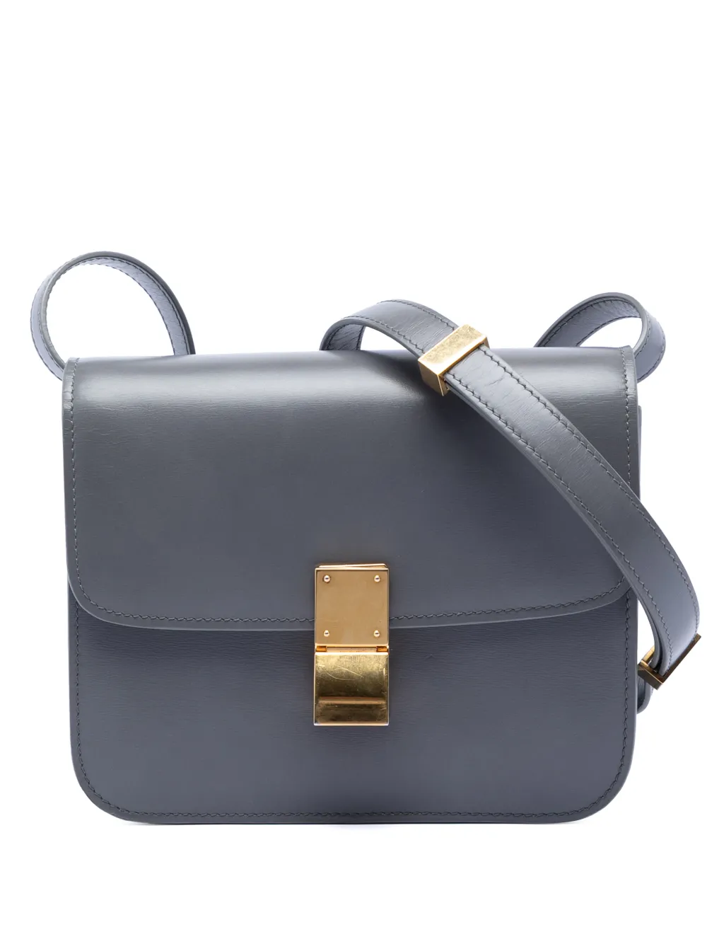 Celine Pre-Owned 2020 Teen Calfskin Classic Box crossbody bag - Grigio