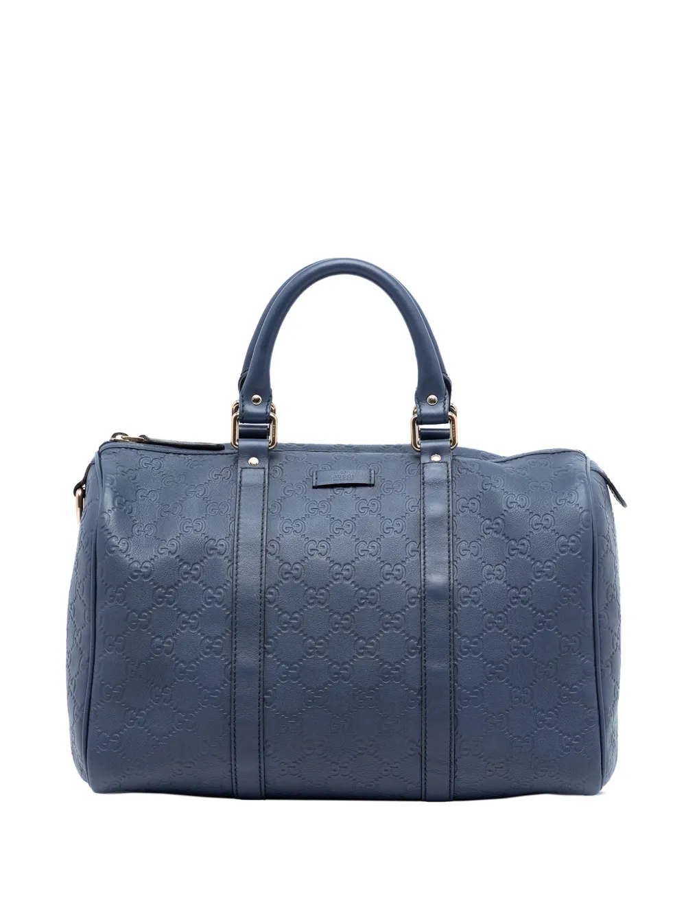 Gucci Pre-Owned 2016-2026 Medium Guccissima Joy boston bag - Blu