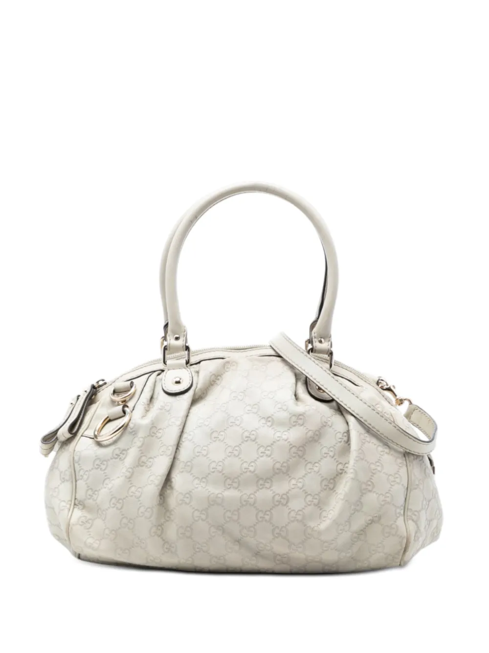Gucci Pre-Owned 2016-2025 Guccissima Sukey satchel - Bianco