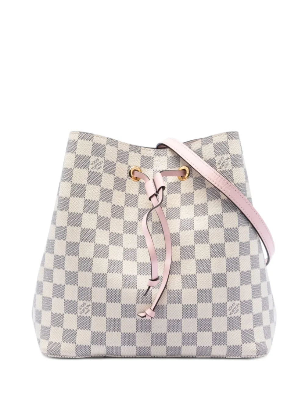 Louis Vuitton Pre-Owned 2019 Damier Azur Neonoe MM bucket bag - Weiß