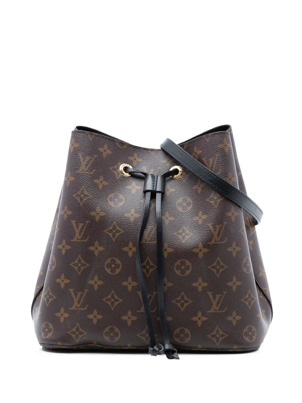 Louis Vuitton Pre-Owned 2017 Monogram Neonoe MM bucket bag - Nero