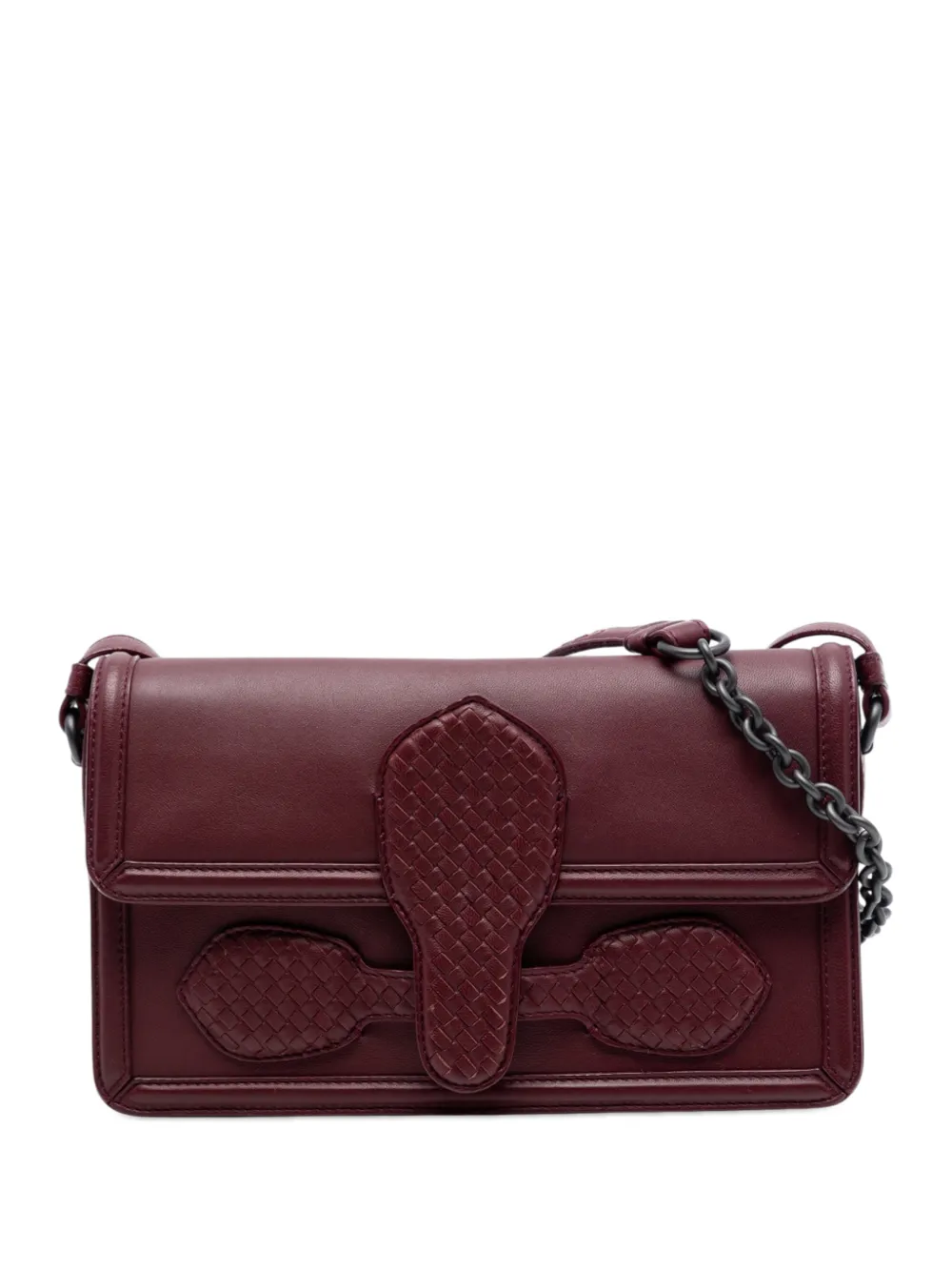 Bottega Veneta Pre-Owned 2012-2025 Nappa Intrecciato Rialto shoulder bag - Rosso