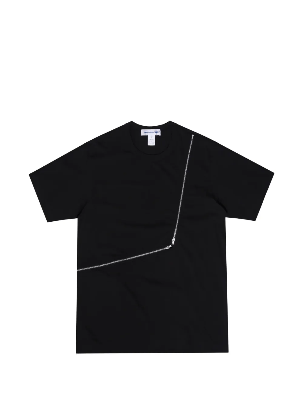 Comme Des Garçons Shirt zip-detailed T-shirt - Schwarz