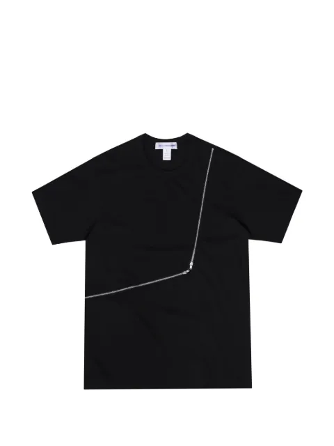 Comme Des Garçons Shirt camiseta con detalle de cremallera