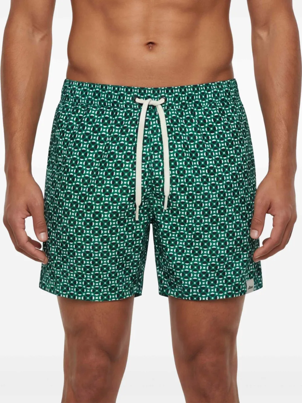 Altea Zwembroek met geometrische print Groen