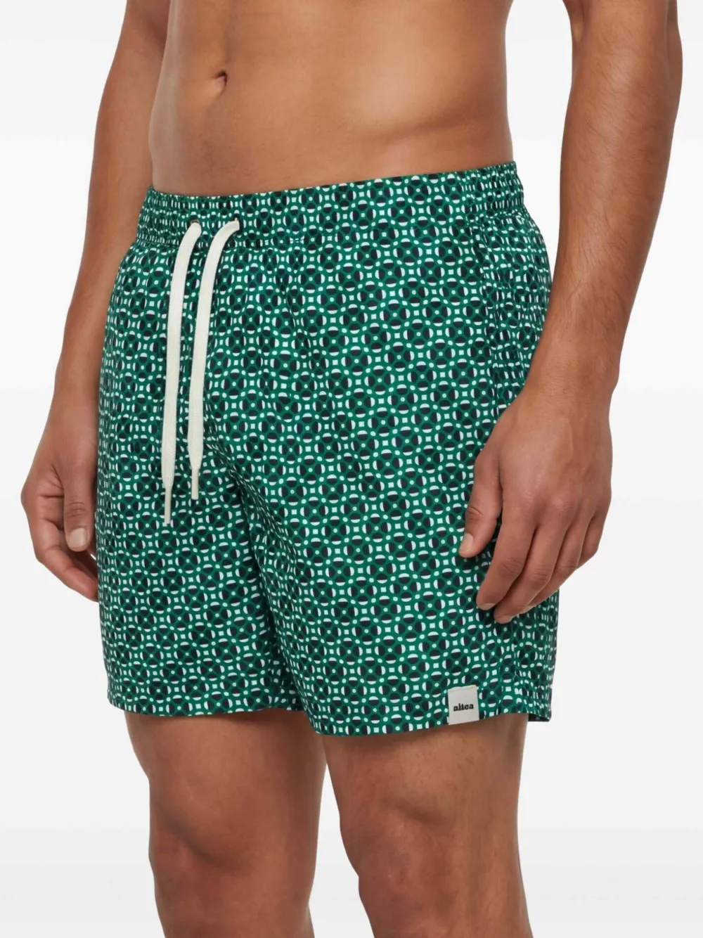Altea Zwembroek met geometrische print Groen