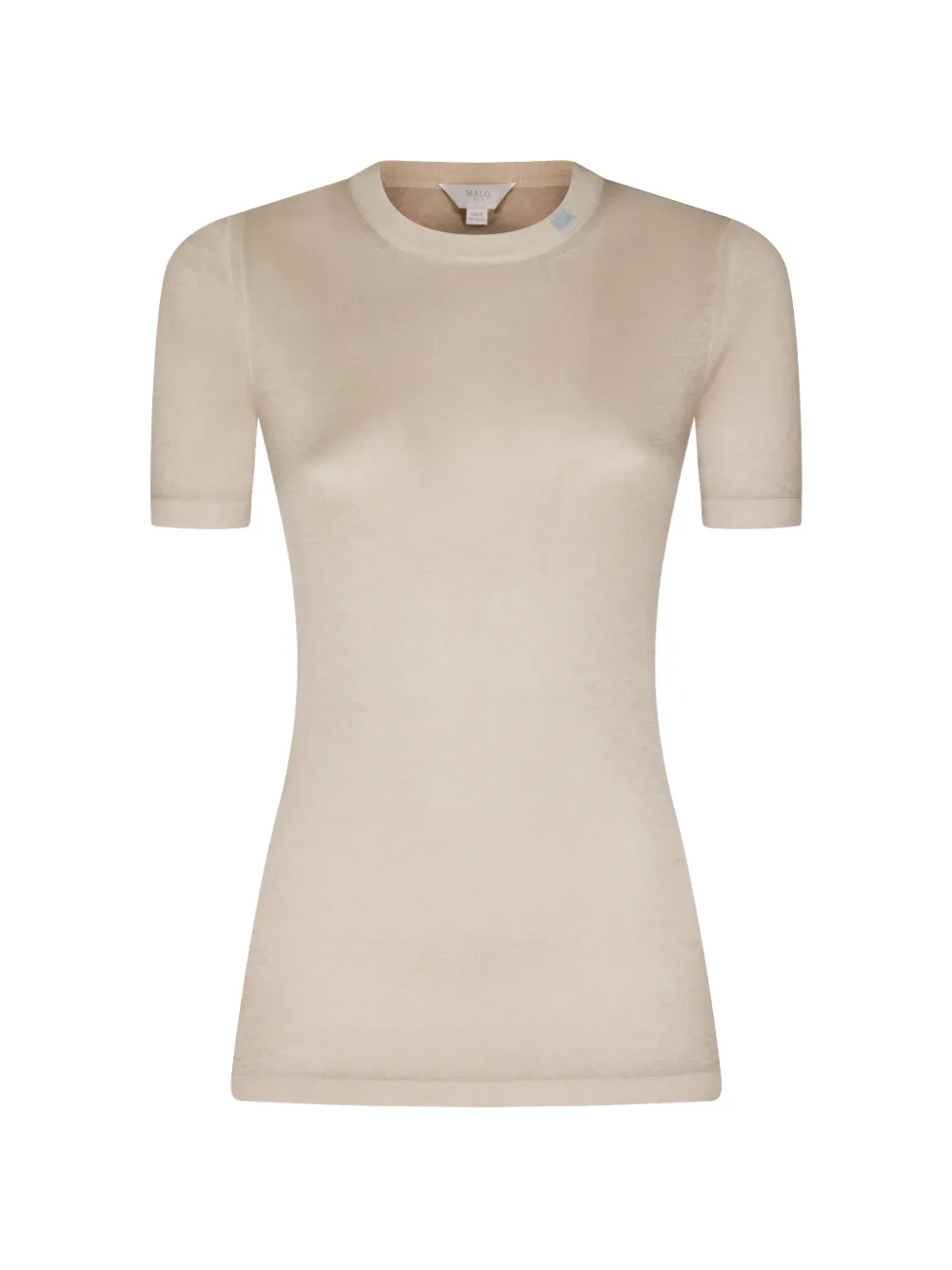 Malo short-sleeves cashmere top - Toni neutri