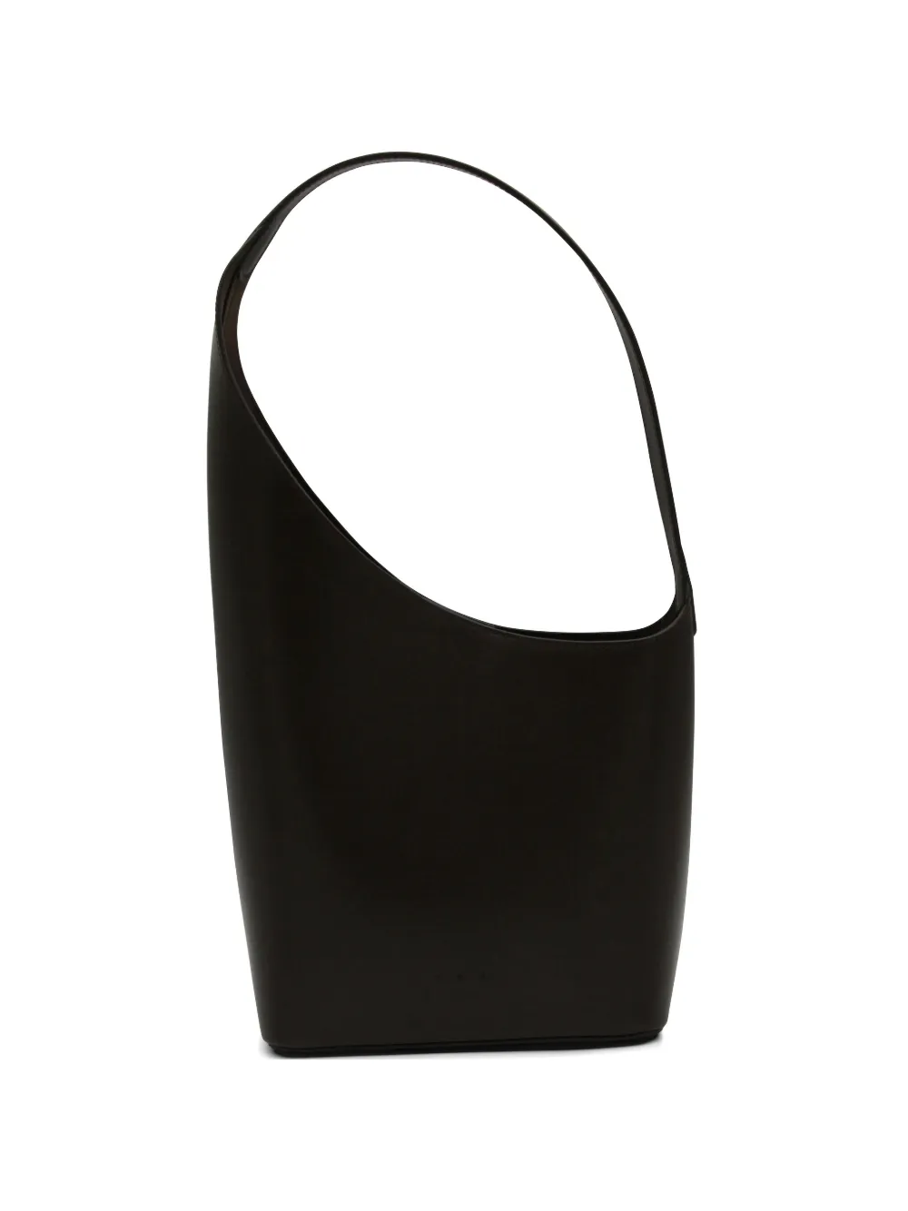 Aesther Ekme asymmetric leather shoulder bag - Marrone