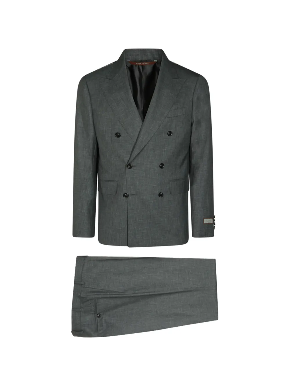 Canali double-breasted wool suit - Grigio