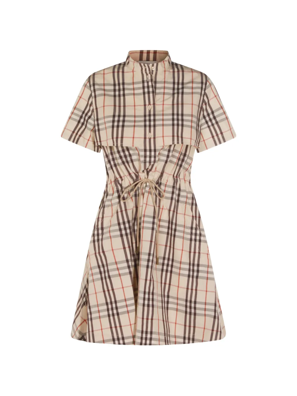 Burberry check shirt mini dress - Toni neutri