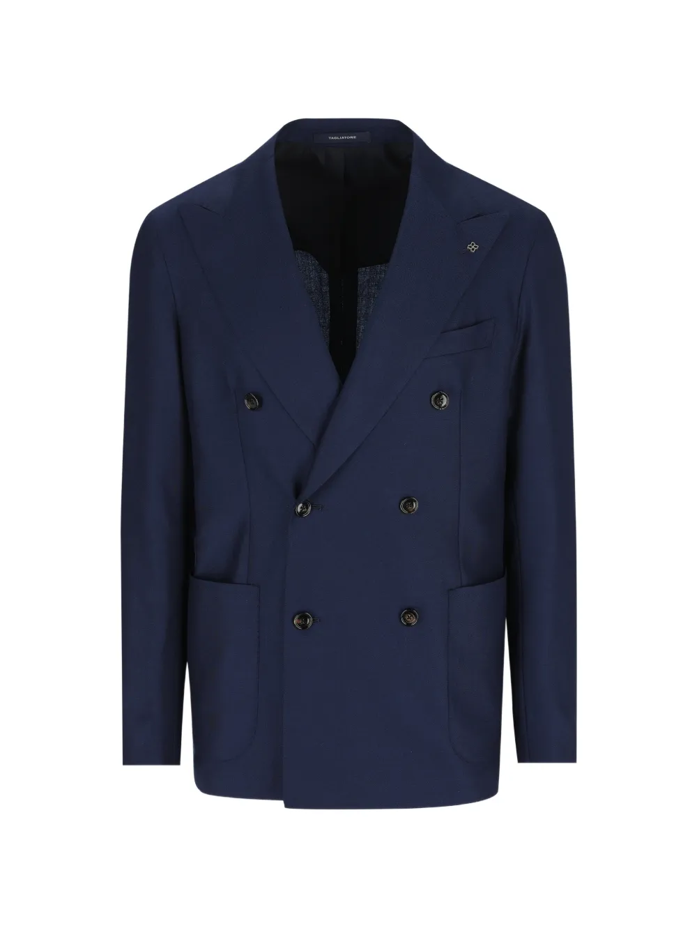 Tagliatore double-breasted peak-lapel jacket - Blu