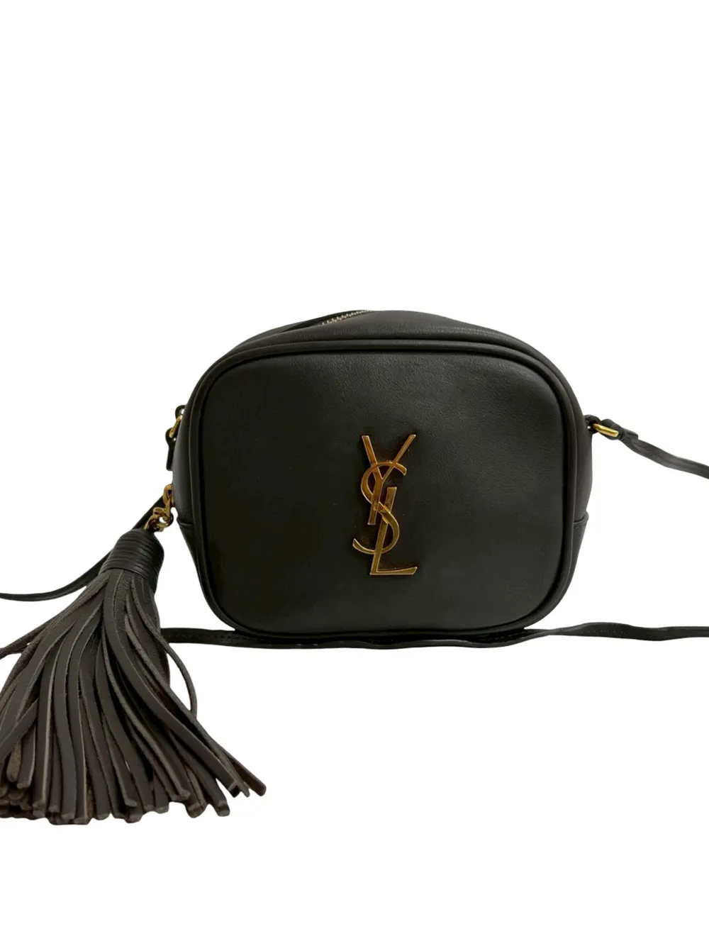 Saint Laurent Pre-Owned 2016-2017 Calfskin Monogram Blogger Bag crossbody bag - Marrone