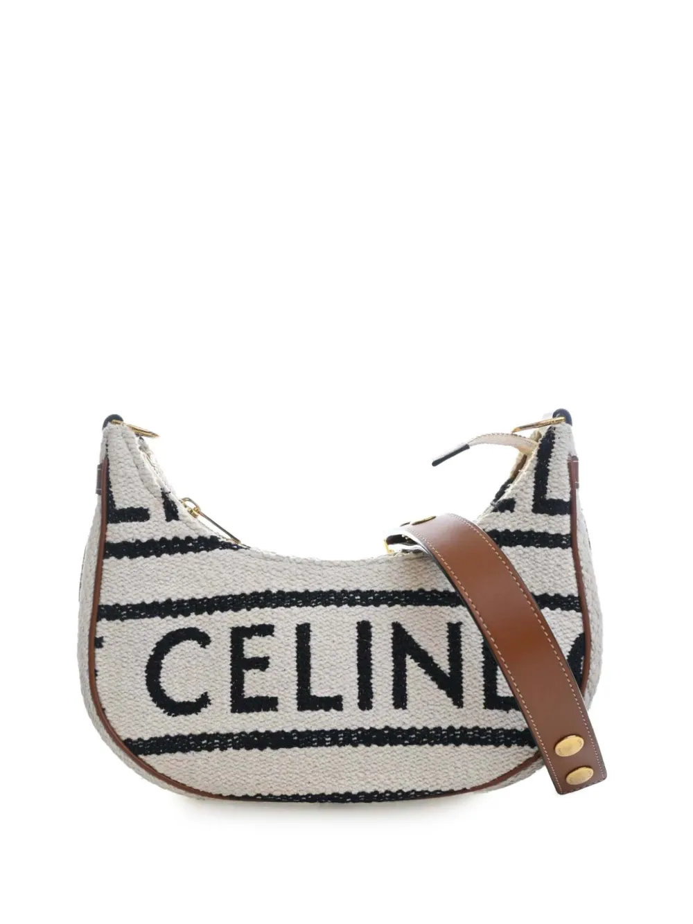 Celine Pre-Owned 2022 Medium Knitted Textile Ava shoulder bag - Toni neutri