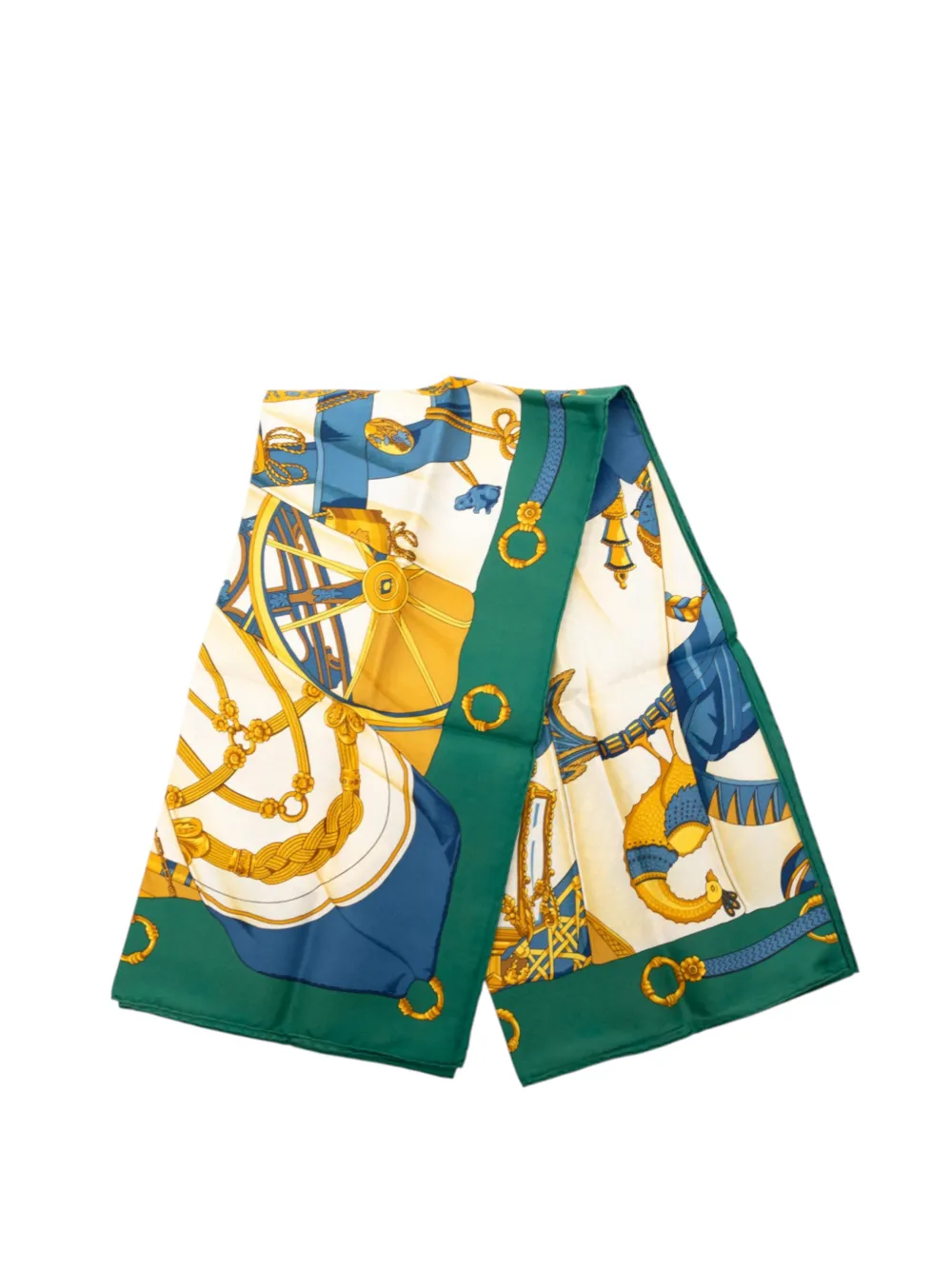 Hermès Pre-Owned 2010-2026 Soleil de Soie Silk Scarf 90 scarves - Verde