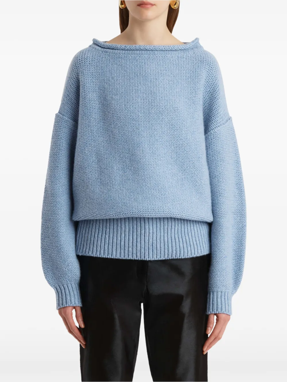  Khaite Pull Jonte - Bleu 