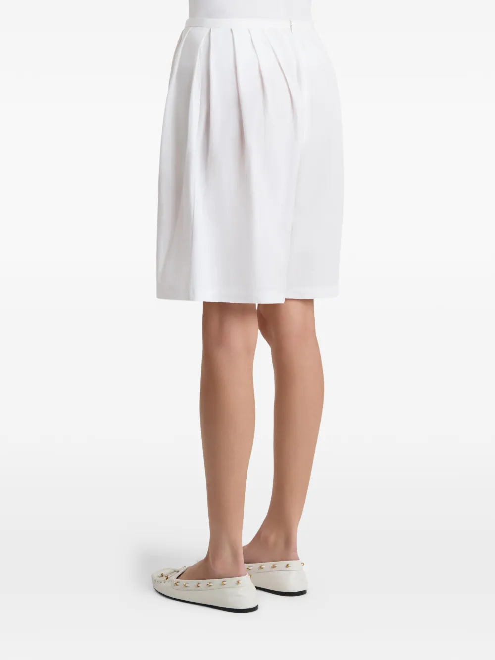 KHAITE Poppy katoenen shorts Wit
