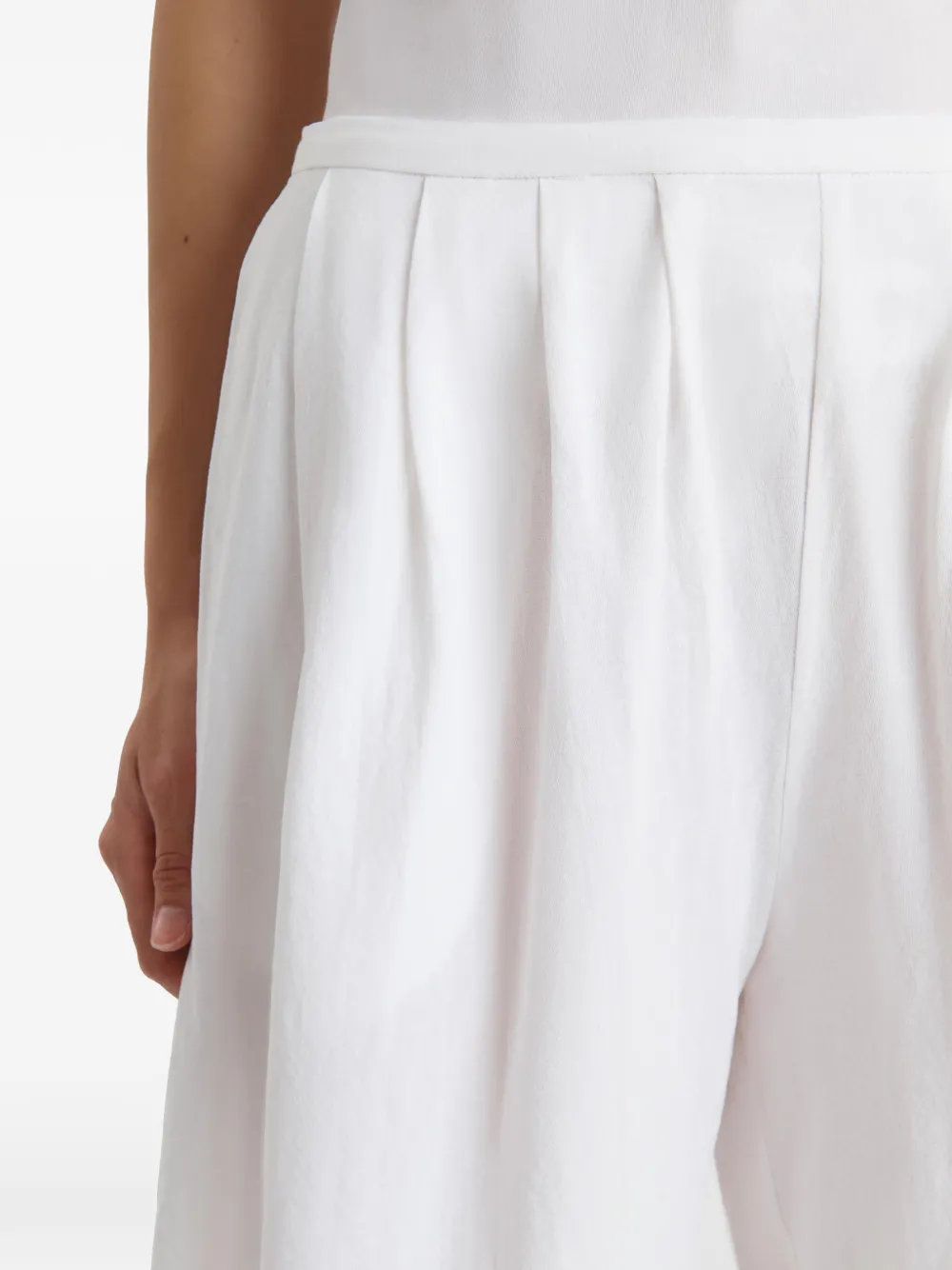 KHAITE Poppy katoenen shorts Wit