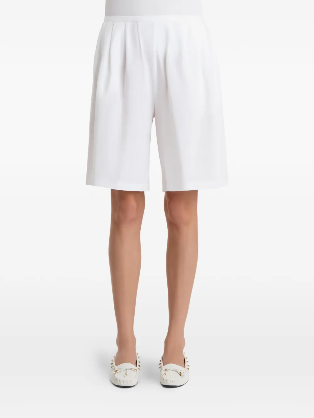 KHAITE Poppy katoenen shorts Wit