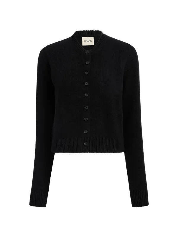 Khaite Everheart Cardigan in Black
