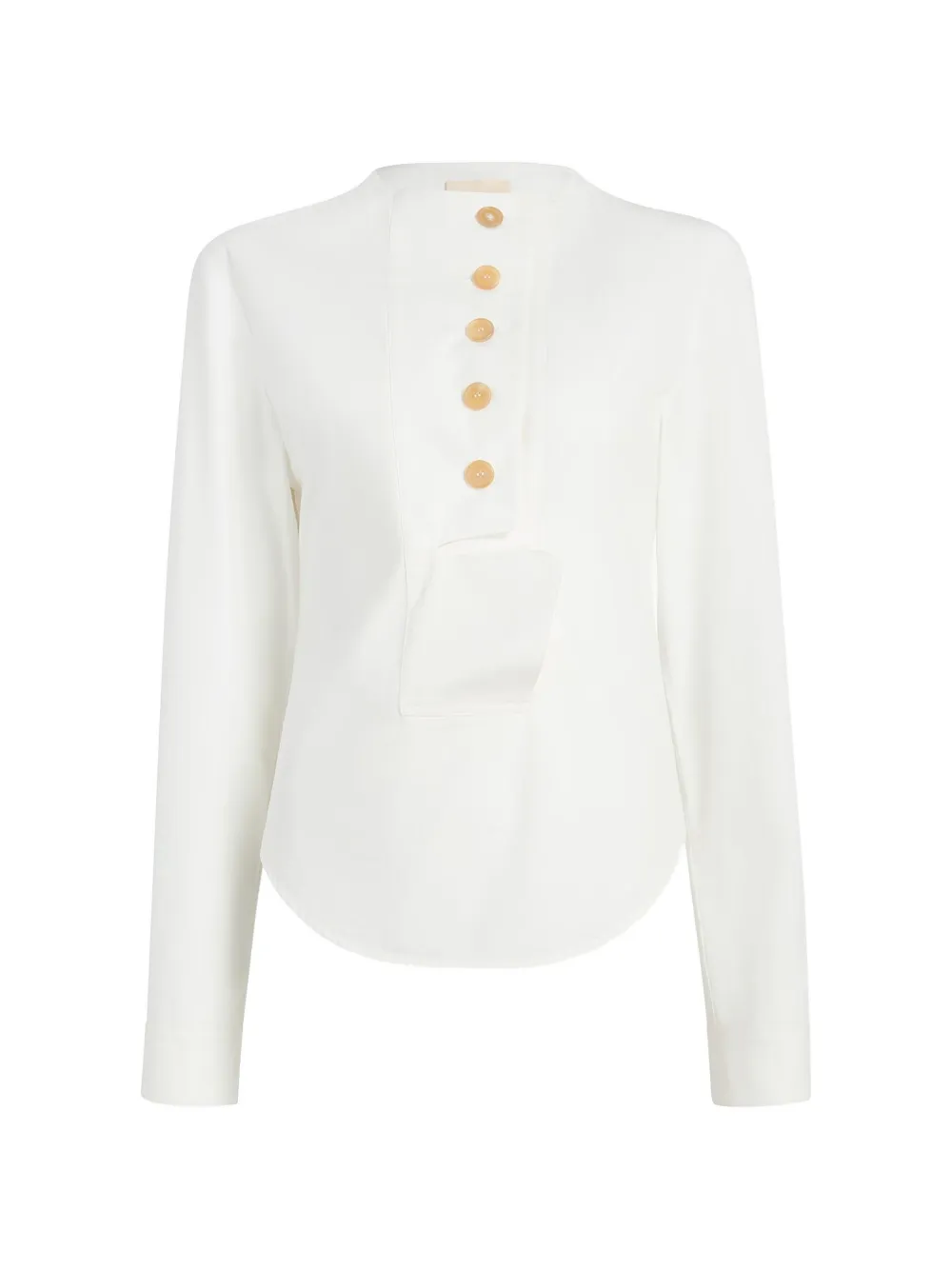 KHAITE Poe top - Bianco