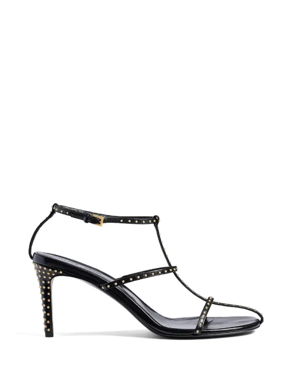 Khaite Cage Sandals in Black