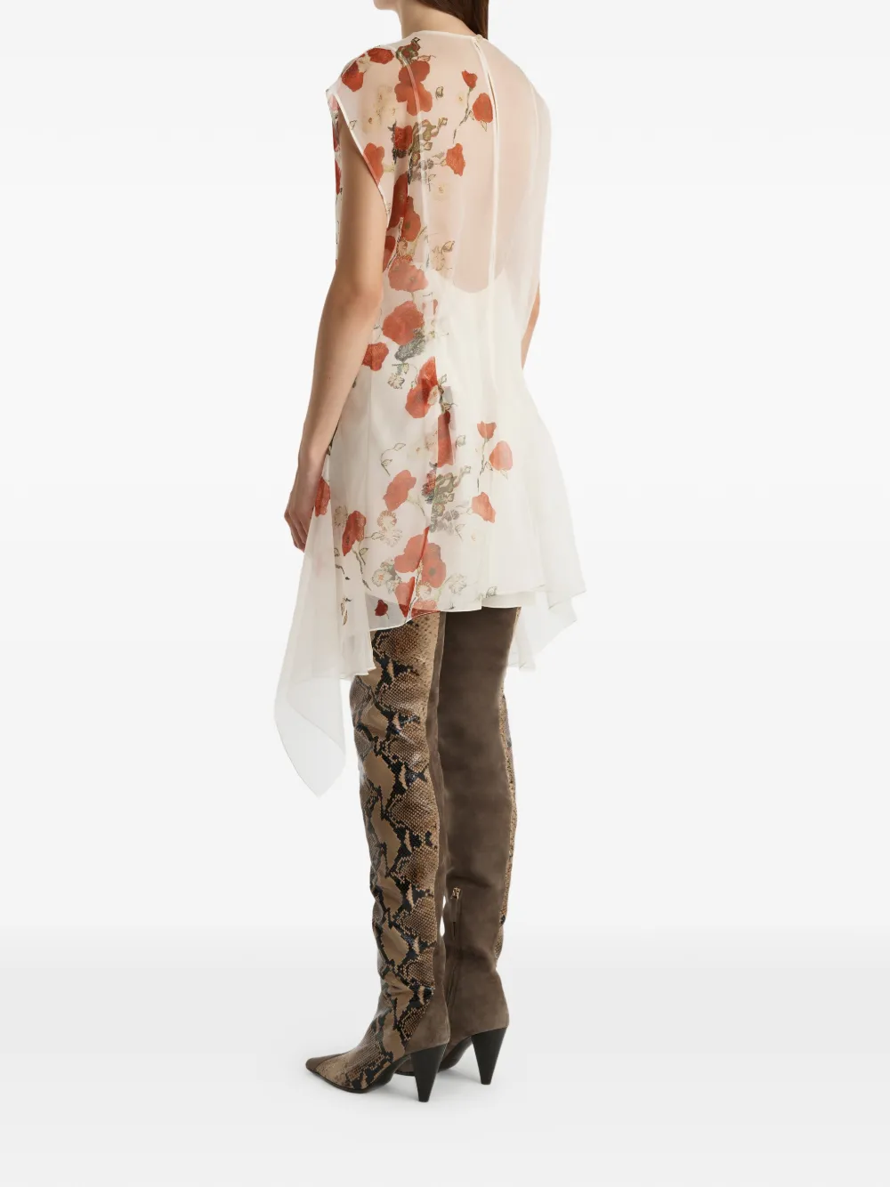 KHAITE Merith jurk Beige