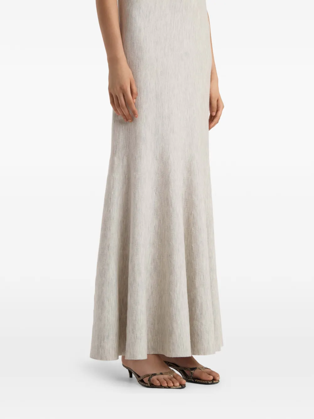 KHAITE Margo jurk Beige