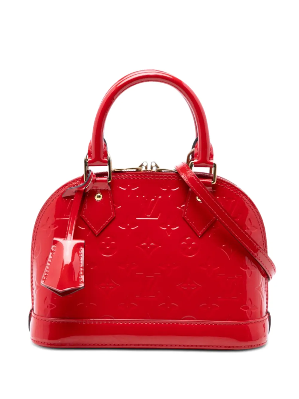 Louis Vuitton Pre-Owned 2014 Monogram Vernis Alma BB satchel - Rosso