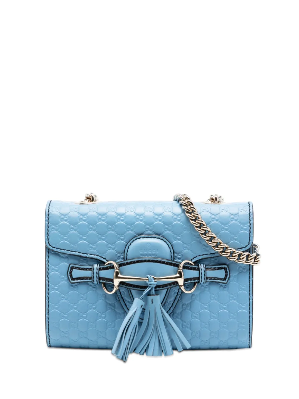 Gucci Pre-Owned 2016-2025 Mini Microguccissima Emily crossbody bag - Blu
