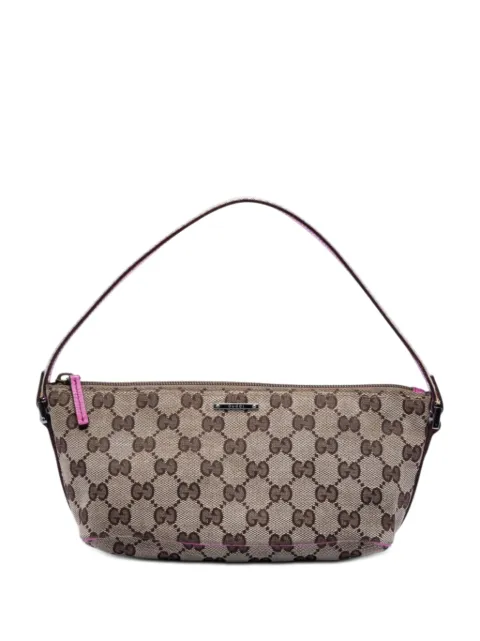 Gucci Pre-Owned 2000-2015 GGキャンバス ウェブ ボート ショルダーバッグ