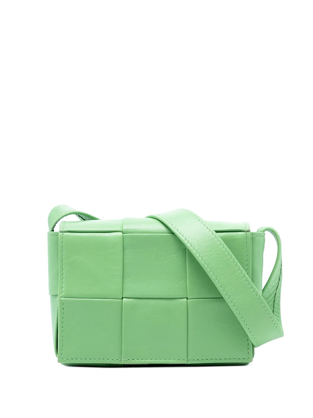 Bottega Veneta Pre-Owned 2012-2025 Candy Nappa Intrecciato Cassette crossbody bag - Verde