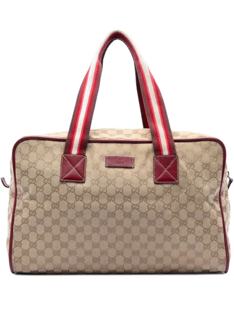 Gucci Pre-Owned 2016-2026 GG Canvas Web travel bag