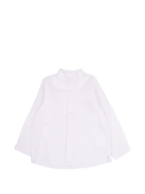 Tartine Et Chocolat linen band-collar shirt