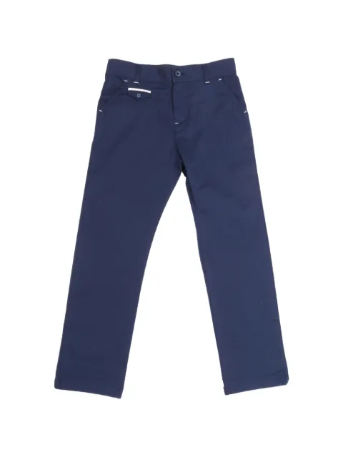 Tartine Et Chocolat logo-button straight-leg trousers