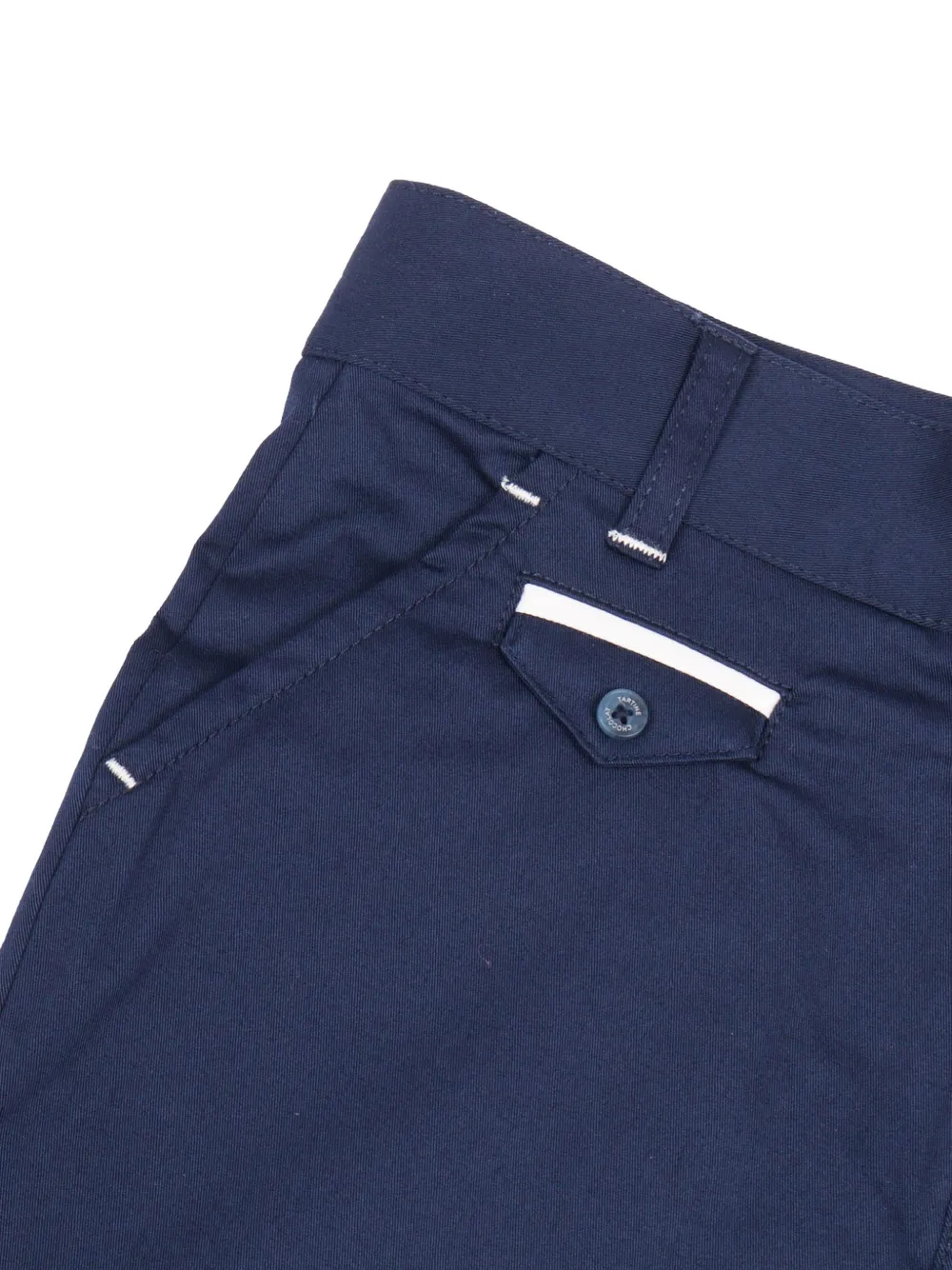 Tartine Et Chocolat Straight broek met logoknoop Blauw
