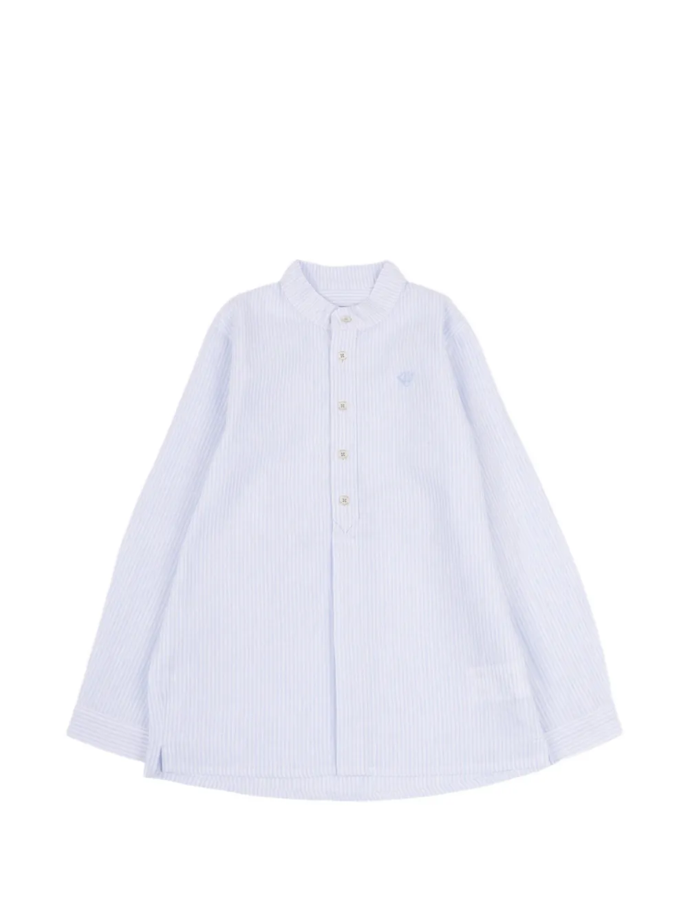Tartine Et Chocolat striped band-collar shirt - Blu