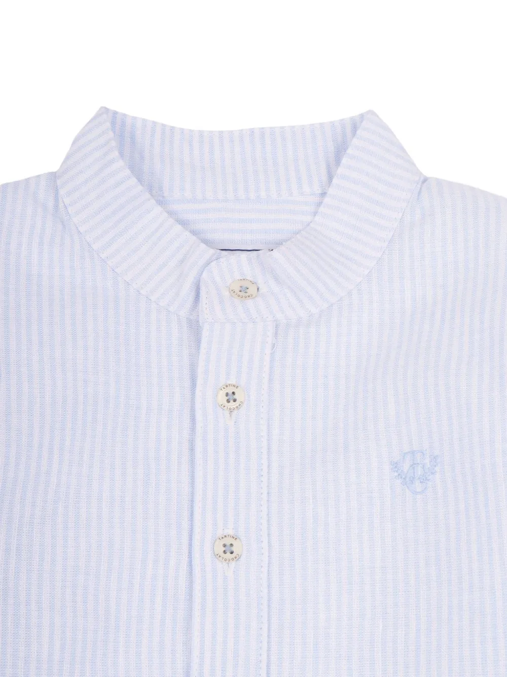 Tartine Et Chocolat Shirt met bandkraag Blauw