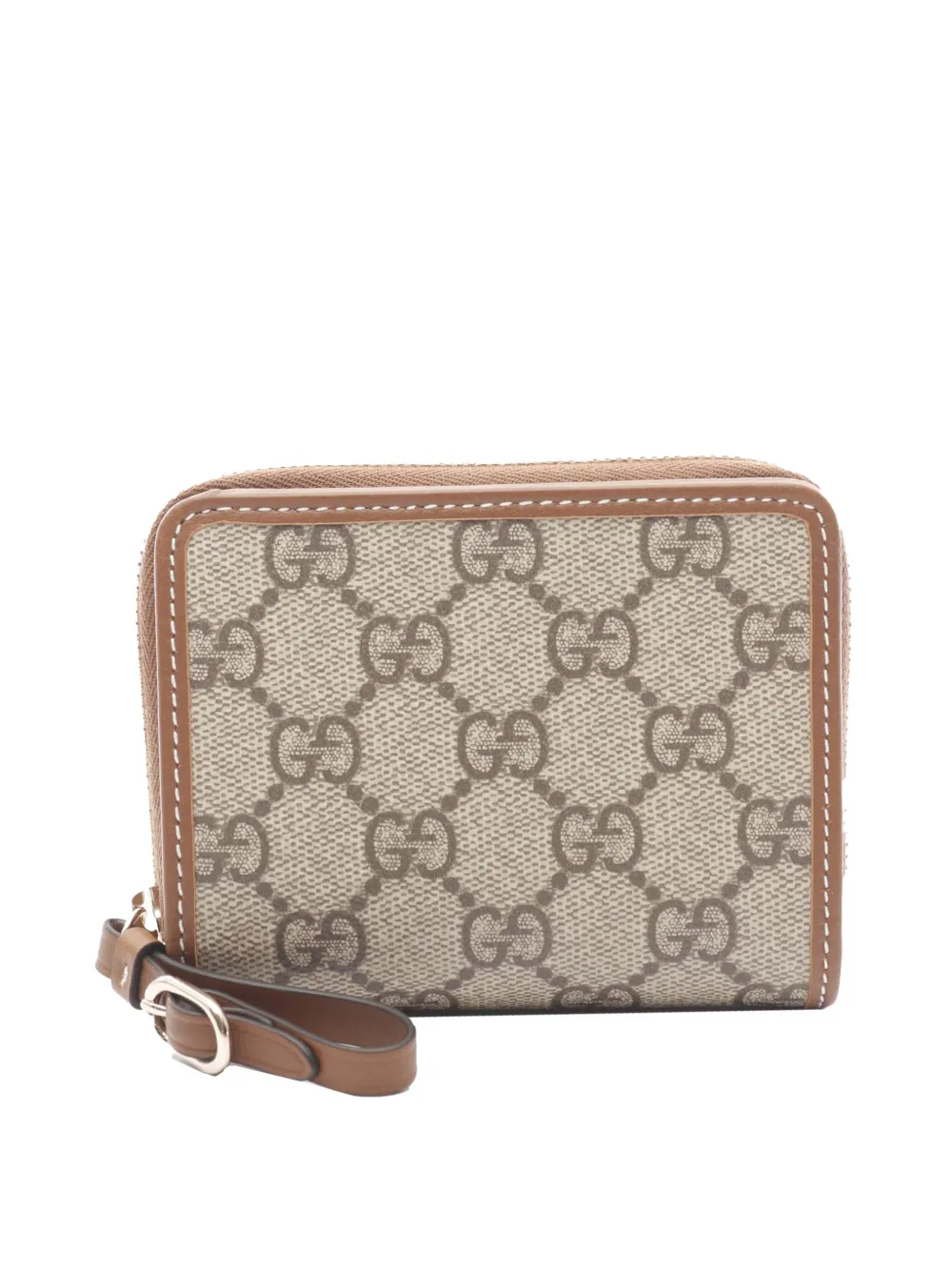 Gucci Pre-Owned 2016-2026 GG Supreme Wallet small wallets - Marrone