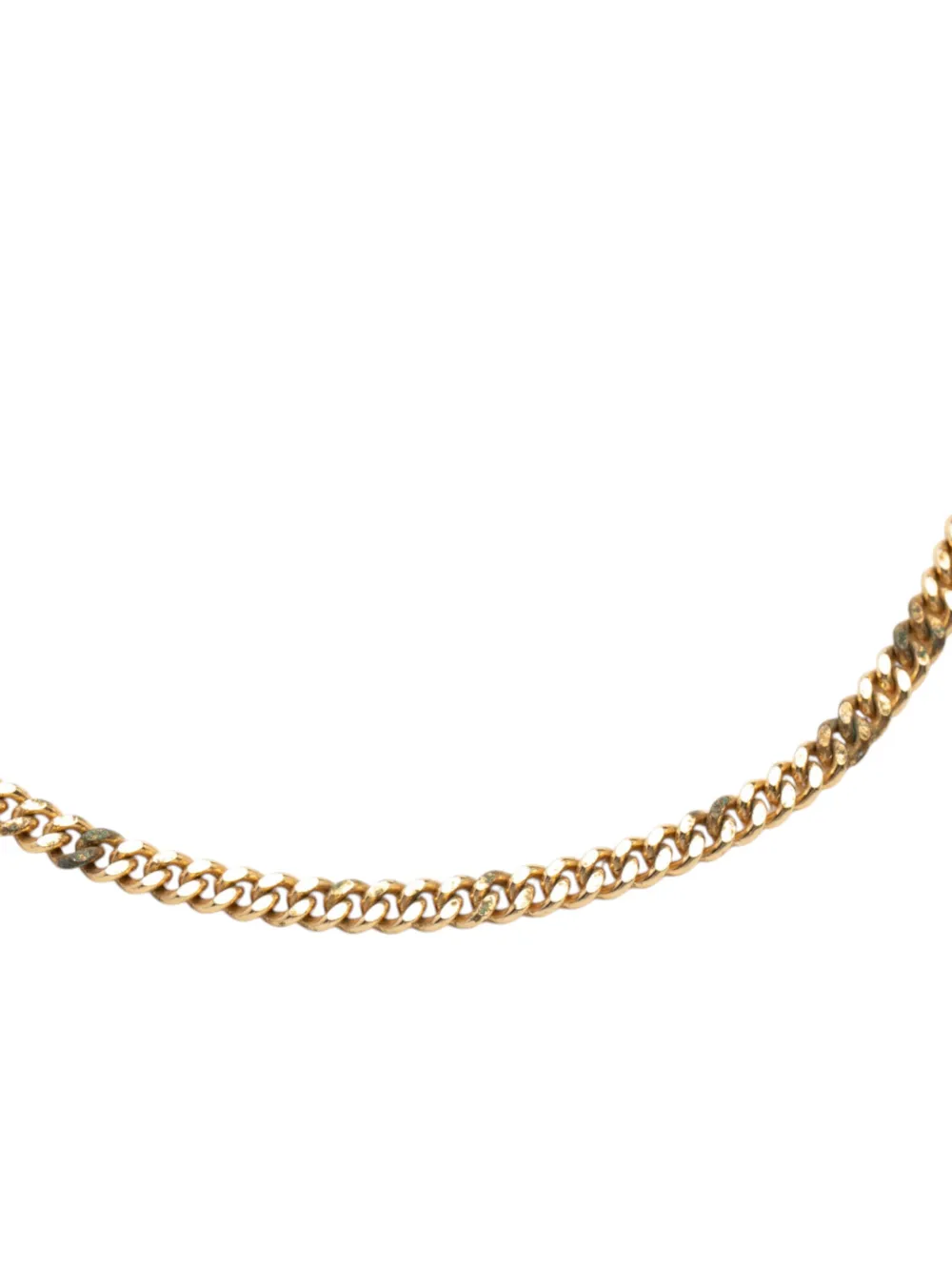 Dior Pre-owned 1980-1990 Gold Plated CD Logo Chain Necklace Costume Necklace, view 4