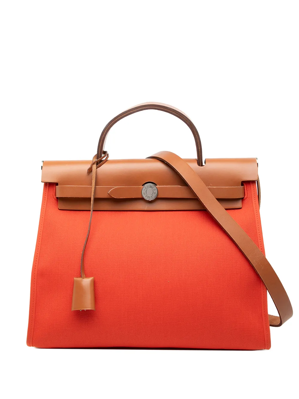 Hermès Pre-Owned 2020 Toile Herbag Zip 31 satchel - Orange