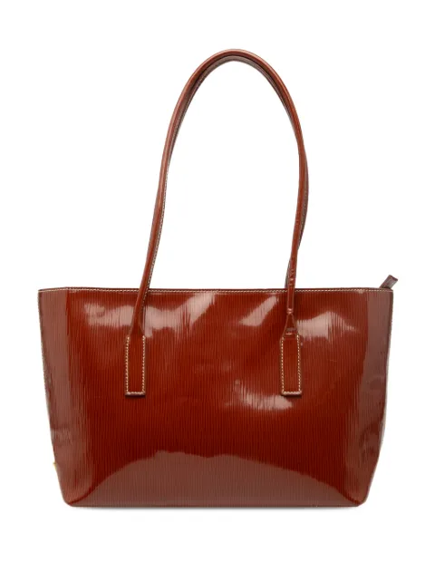 Prada Pre-Owned sac cabas St Grana Paglia verni et texturé (2013-2026)