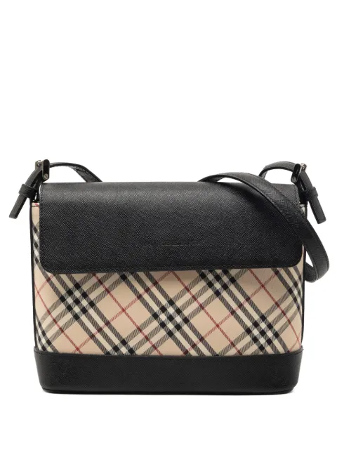 Burberry Pre-Owned 2000-2017 노바 체크 캔버스 크로스 백