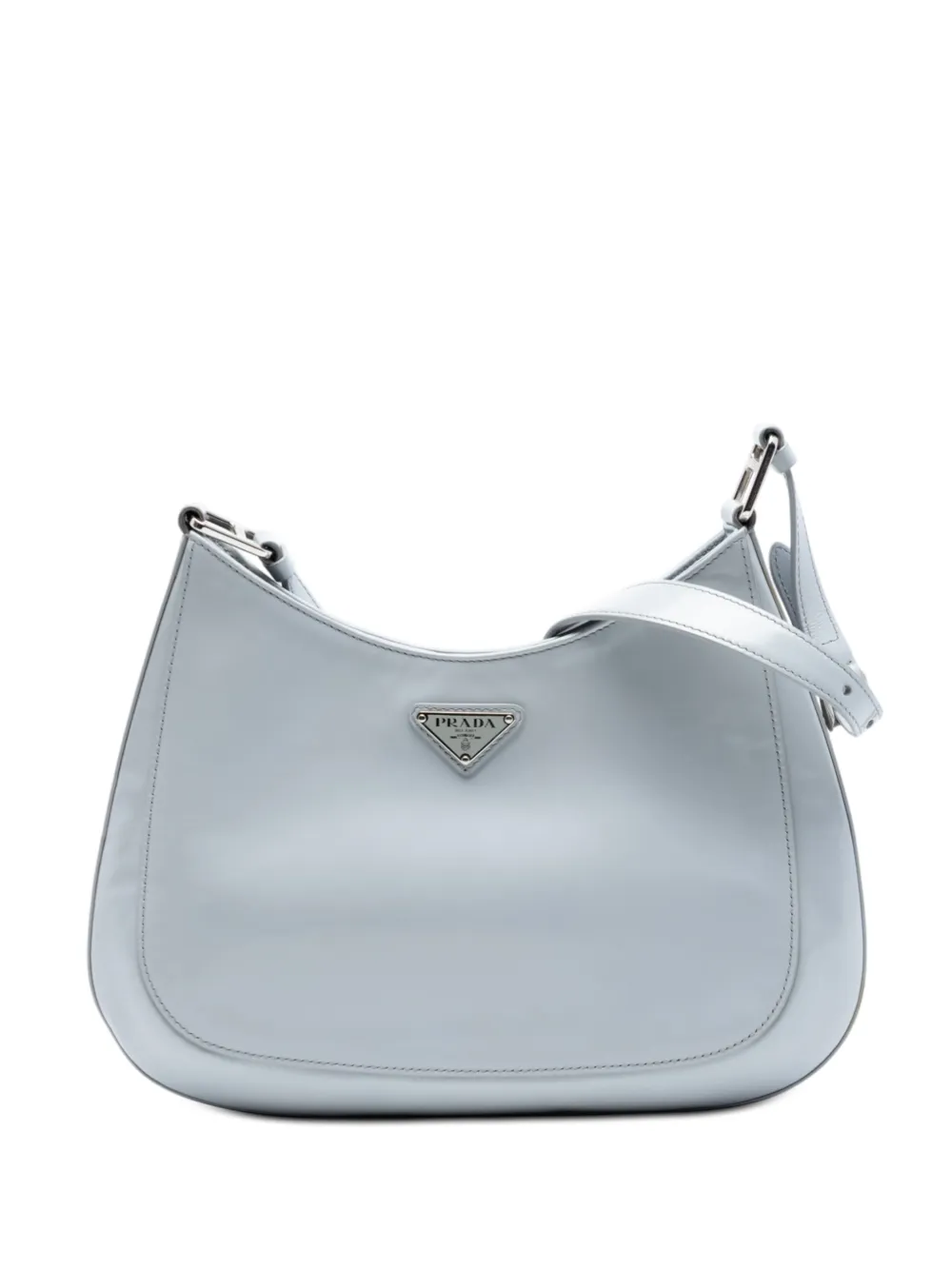 Prada Pre-Owned 2013-2026 Spazzolato Leather Cleo shoulder bag - Blu